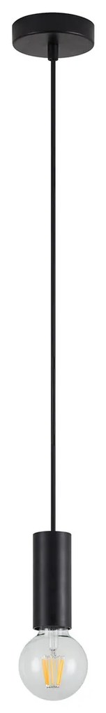 Φωτιστικό Οροφής Μονόφωτο Homelighting Adept Tube 77-8266 Black