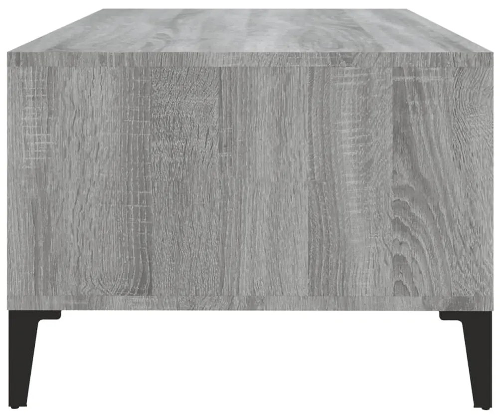 vidaXL Τραπεζάκι Σαλονιού Γκρι Sonoma 90x50x36,5εκ. Επεξεργασμένο Ξύλο