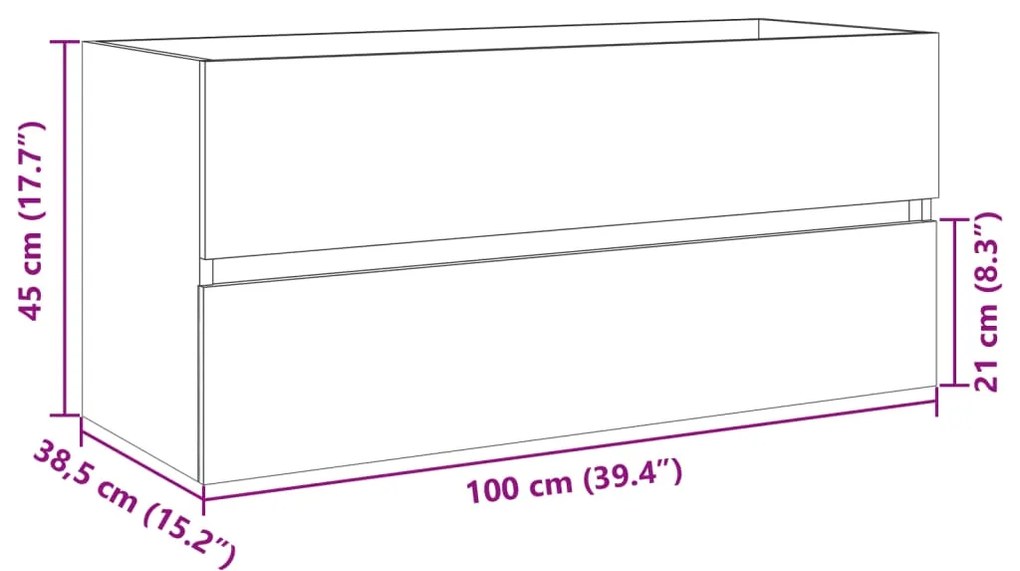 ΝΤΟΥΛΑΠΙ ΝΙΠΤΗΡΑ ΜΠΑΝΙΟΥ SONOMA ΔΡΥΣ 100X38,5X45 ΕΚ. ΕΠΕΞ. ΞΥΛΟ 849639