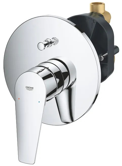 Πλήρες σετ εντοιχιζόμενης μπαταρίας λουτρού Grohe BauEdge