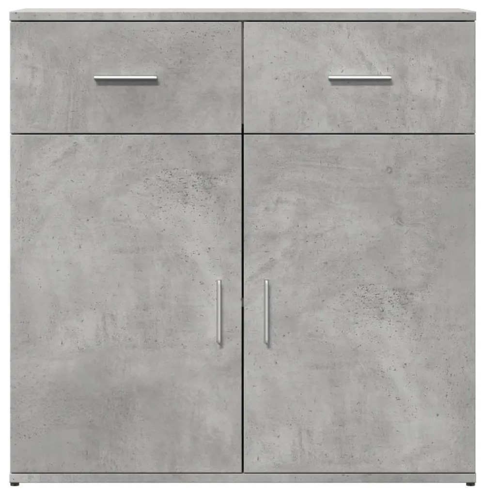 vidaXL Βοηθητικά Ντουλάπια 2 Τεμ. Σκυροδέματος 79x38x80 εκ. Επεξ. Ξύλο