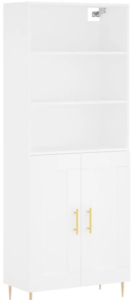 vidaXL Ντουλάπι Λευκό 69,5x34x180 εκ. από Επεξεργασμένο Ξύλο