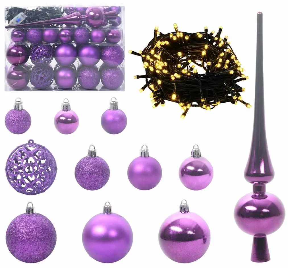 vidaXL Τεχνητό Χριστουγεννιάτικο Δέντρο με 150 LED Λευκό 150 cm