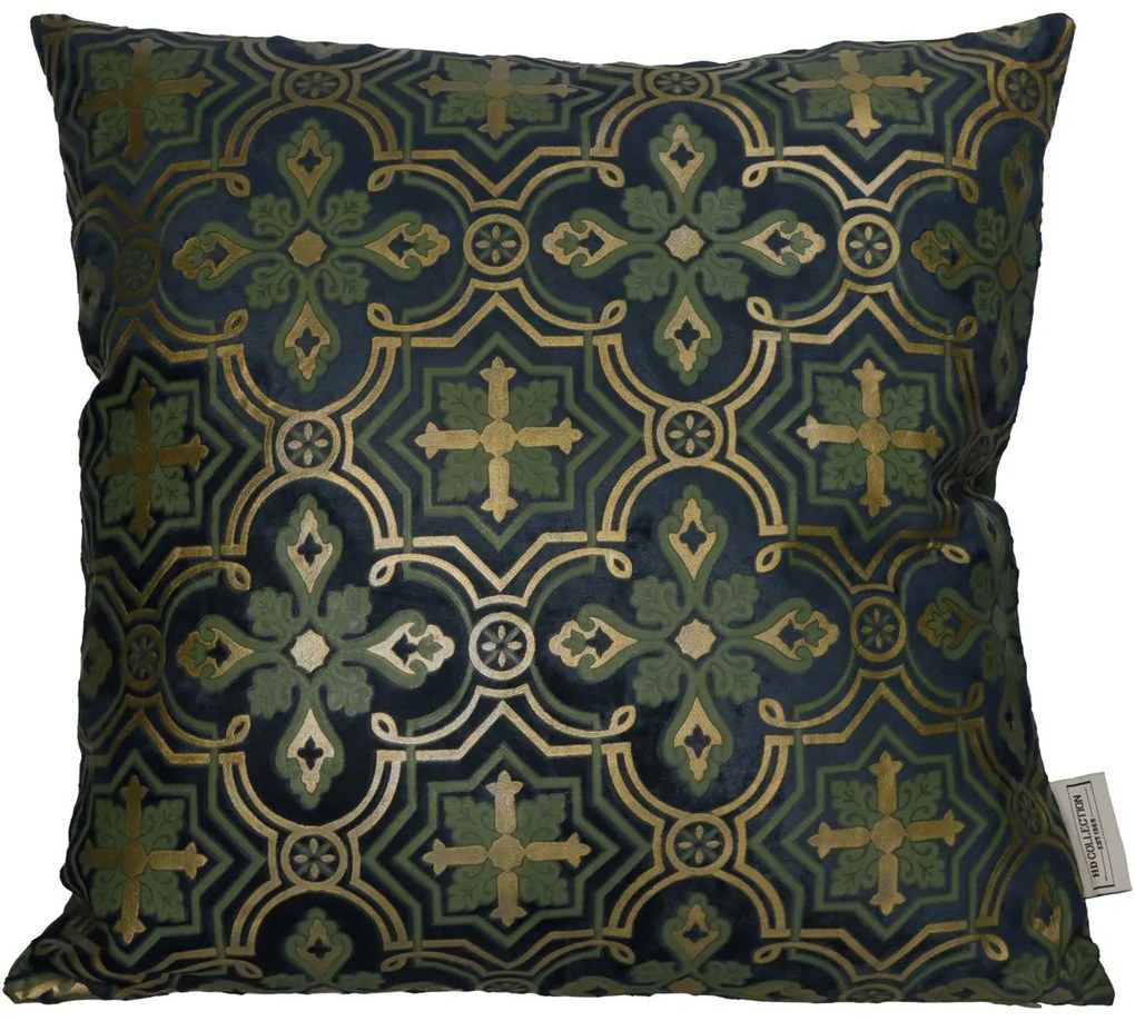Μαξιλάρι ArteLibre Medallion Πετρόλ Βελούδο 45x45cm-05150490