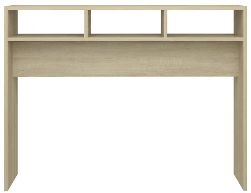 vidaXL Τραπεζάκι Κονσόλα Sonoma Δρυς 105 x 30 x 80 εκ. από Επεξ. Ξύλο