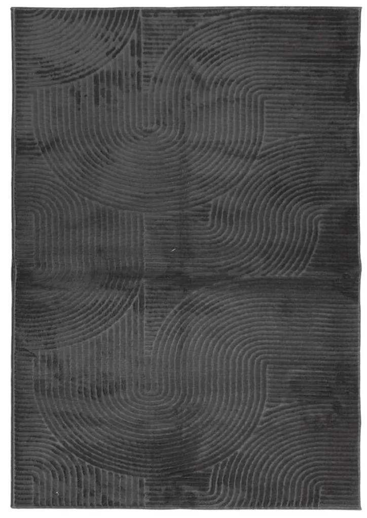 vidaXL Χαλί IZA με Κοντό Πέλος Σκανδιναβική Όψη Ανθρακί 160x230 εκ.