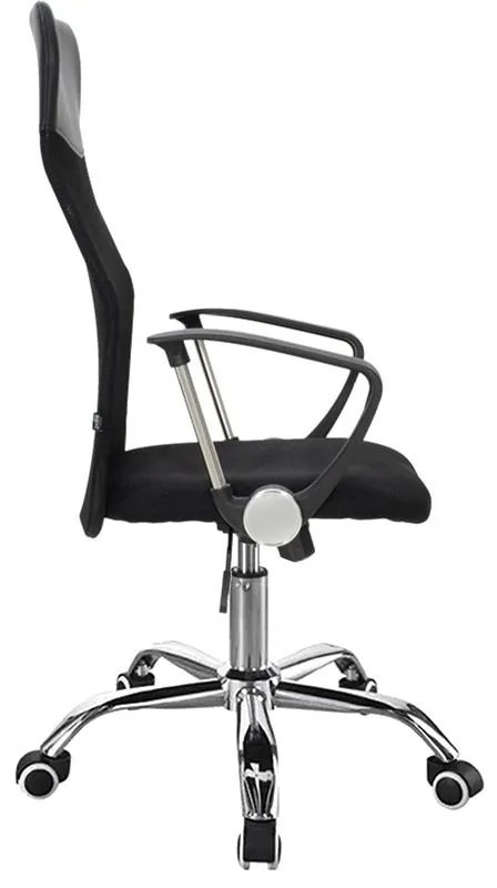 Καρέκλα γραφείου Joel II με ύφασμα mesh σε μαύρη απόχρωση 75x53x115-125εκ 61x59x123 εκ.