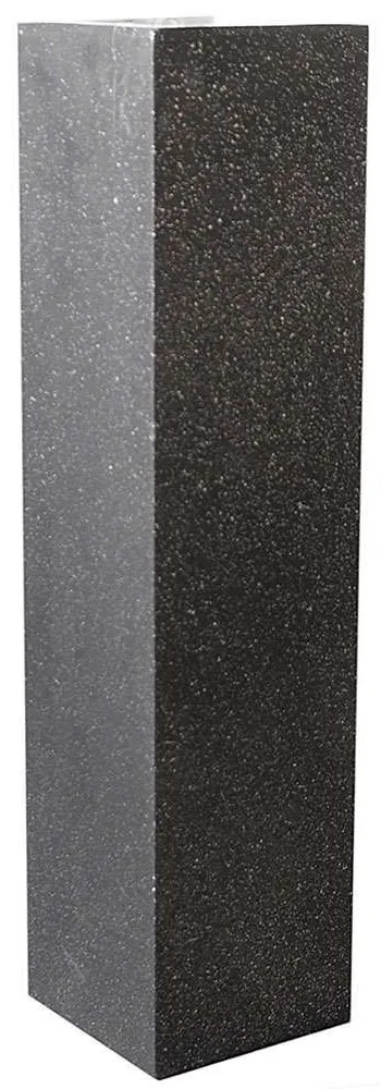 Ανθοστήλη Πήλινη Terazzo B-6150-8 28x28x100cm Black Supergreens Πηλός