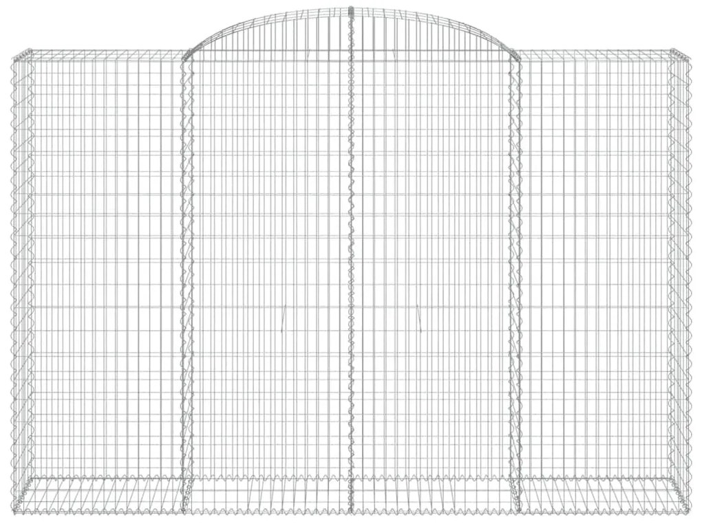 vidaXL Συρματοκιβώτια Τοξωτά 5 τεμ. 300x50x200/220 εκ. Γαλβαν. Ατσάλι