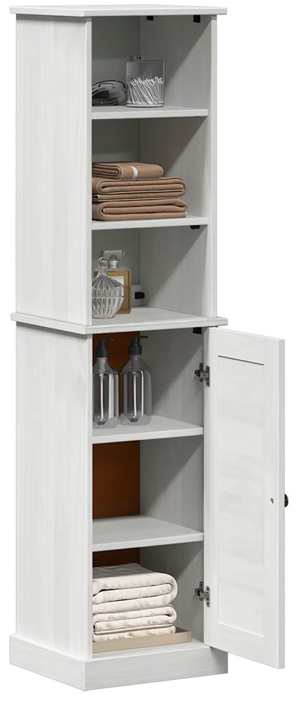 vidaXL Σετ Επίπλων Μπάνιου 2 pcs Καφέ και Λευκό 37 x 34 x 150 εκ