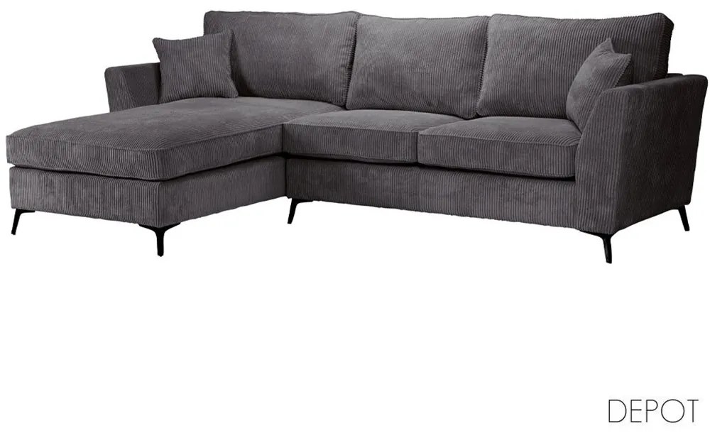 Καναπές Boel Αριστερή Γωνία 71-0124 280x170x92cm Grey
