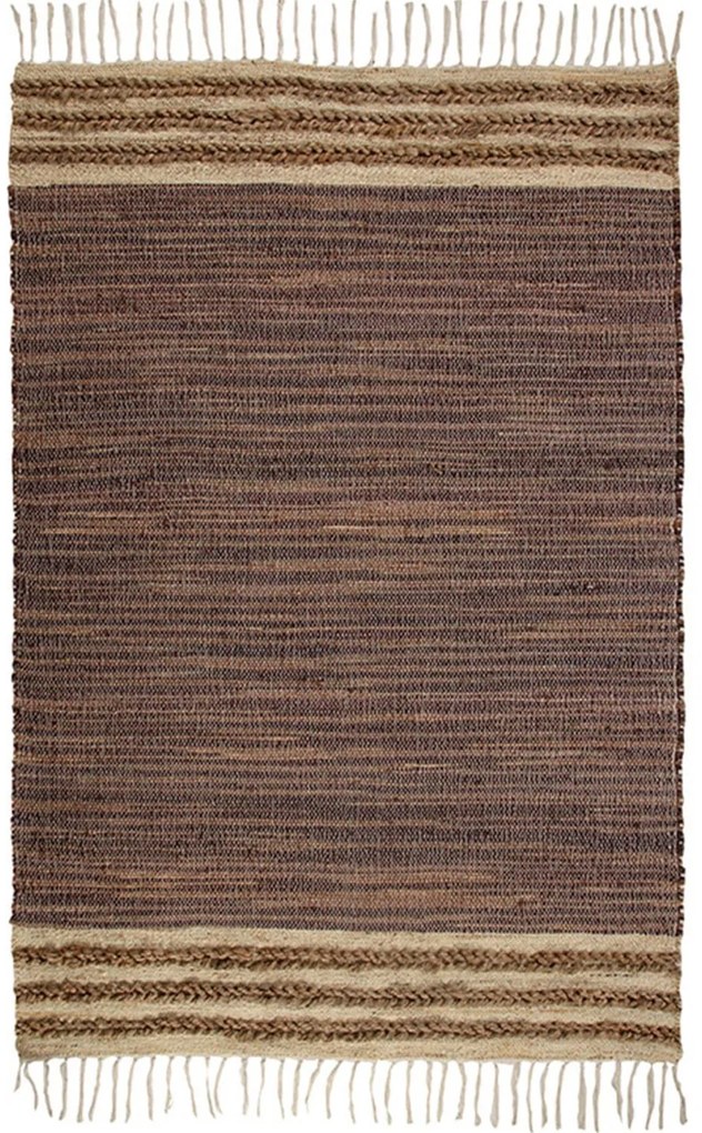 Χαλι Delhi Χειροποιητο 4020 -  Brown New Plan 80X150cm