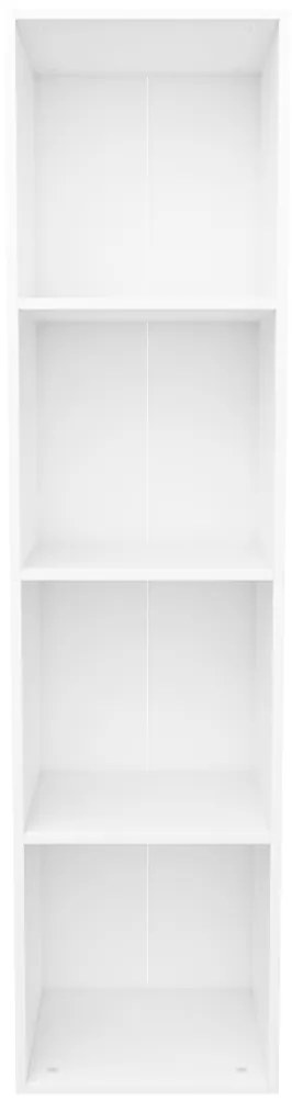 vidaXL Βιβλιοθήκη/Έπιπλο Τηλεόρασης Λευκό 36x30x143 εκ. Επεξ. Ξύλο