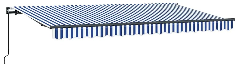 vidaXL Σκηνίτσα Αναδιπλούμενη Μπλε και άσπρο 350 x 200 cm