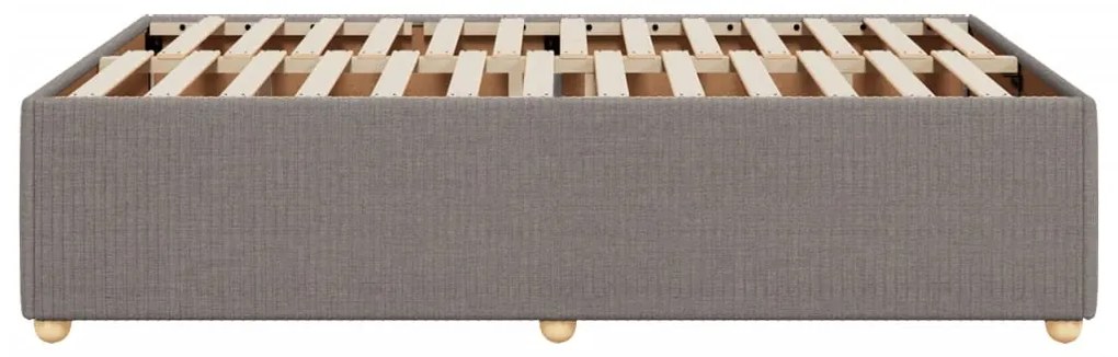 vidaXL Πλαίσιο Κρεβατιού χωρίς στρώμα Taupe 120x190 εκ. Υφασμάτινο