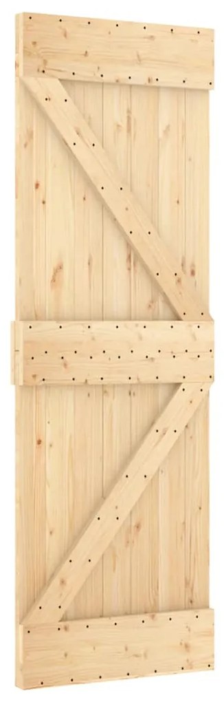 vidaXL Πόρτα NARVIK 70 x 210 εκ. από Μασίφ Ξύλο Πεύκου
