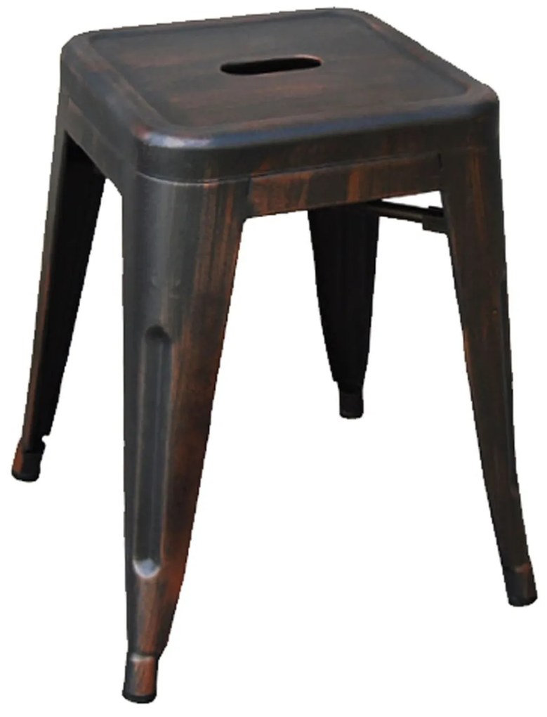Σκαμπό Relix Antique Black Ε5195,10 39Χ39X45 cm Metal