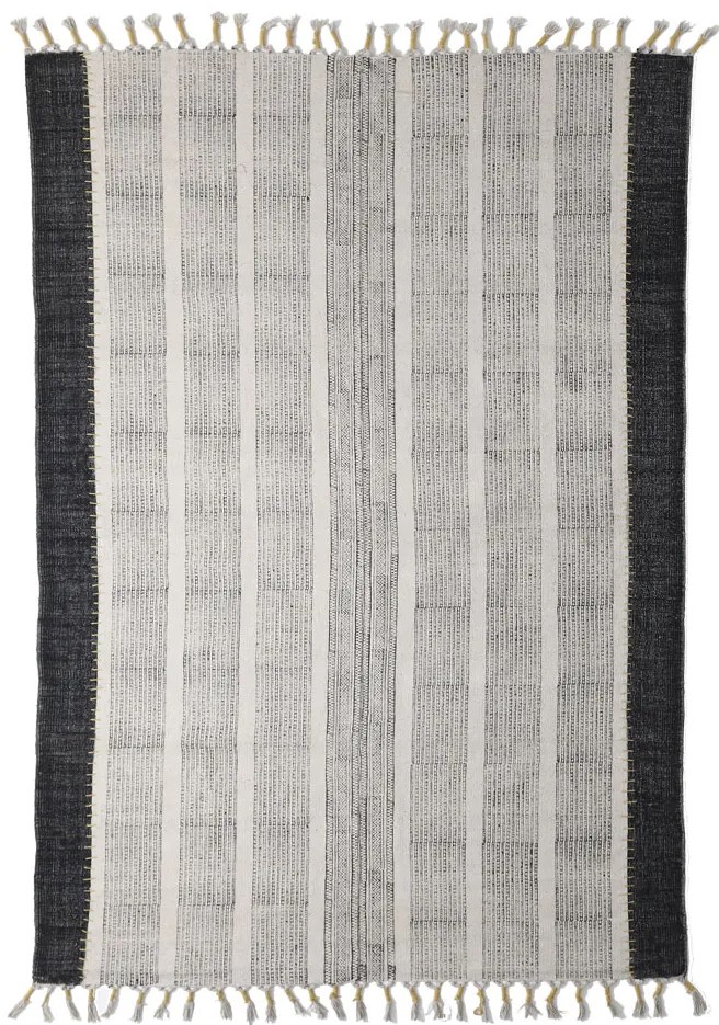 Χαλί Lotus Cotton Kilim 354 Black - 100x160