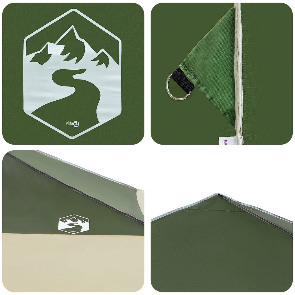 vidaXL Σκηνή Canopy Pop-up Πράσινο 400 x 400 cm ύφασμα