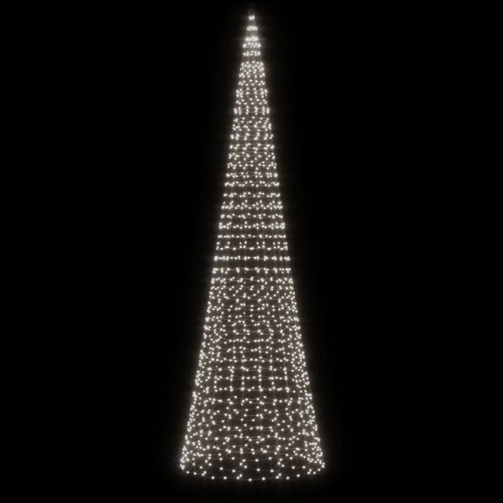 vidaXL Φωτιστικό Χριστουγεννιάτικο Δέντρο 1534 LED Ψυχρό Λευκό 500 εκ.