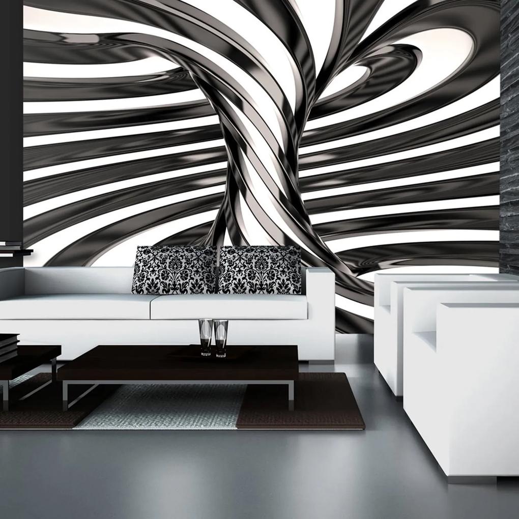 Φωτοταπετσαρία - Black and white swirl 100x70