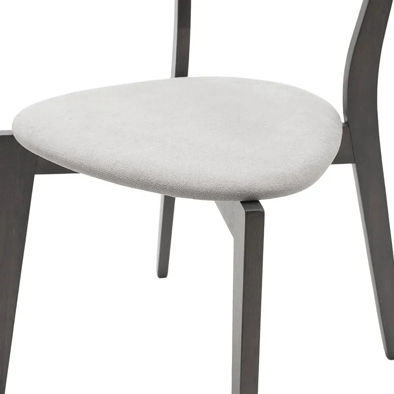 Tραπεζαρία Benson - Toto pakoworld σετ 5τμχ rustic grey - ύφασμα grey 80x80x75εκ (1 τεμάχια)