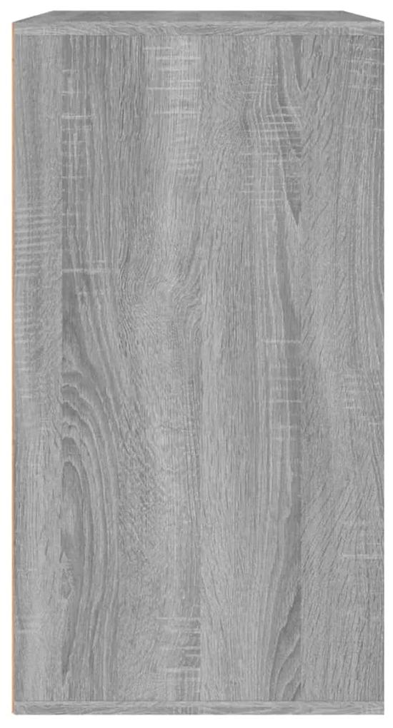 vidaXL Ντουλάπι Καλλυντικών Γκρι Sonoma 80x40x75 εκ. από Επεξεργ. ξύλο