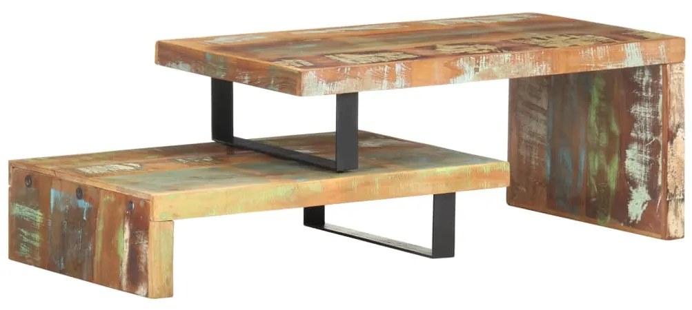 vidaXL Σετ Τραπεζάκια Σαλονιού 2 τεμ. από Μασίφ Ανακυκλωμένο Ξύλο