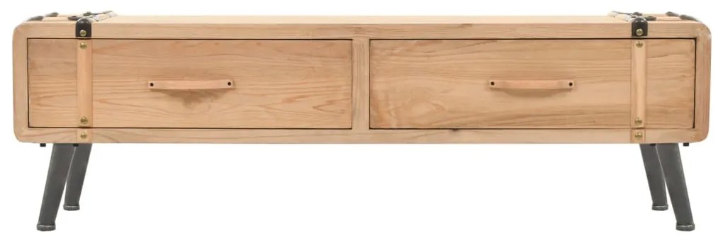 vidaXL Έπιπλο Τηλεόρασης 110 x 33 x 35 εκ. από Μασίφ Ξύλο Ελάτης