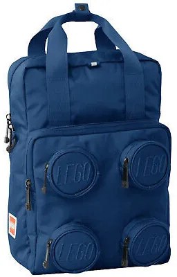 LEGO® BRICK 2X2 ΣΑΚΙΔΙΟ ΠΛΑΤΗΣ ΣΚΟΥΡΟ ΜΠΛΕ - 20205-0140