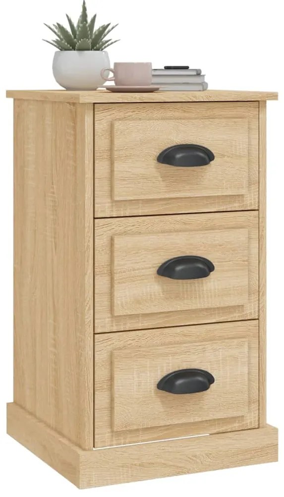 vidaXL Κομοδίνο Sonoma Δρυς 39 x 39 x 67 εκ. από Επεξεργασμένο Ξύλο