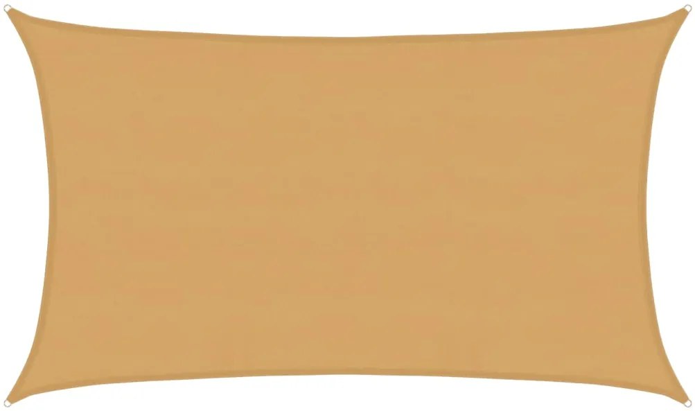 vidaXL Πανί Σκίασης Ορθογώνιο Άμμου 5x8 μ. HDPE 160 γρ./μ²