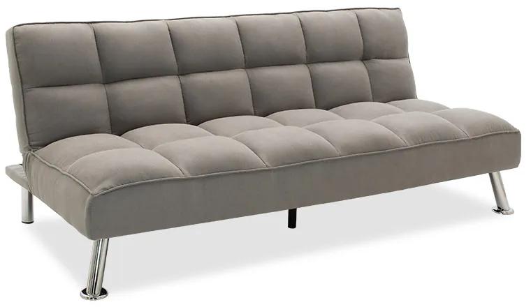 Καναπές-κρεβάτι Rebel 3θέσιος με ύφασμα γκρι 189x92x82εκ Υλικό: FABRIC 035-000019