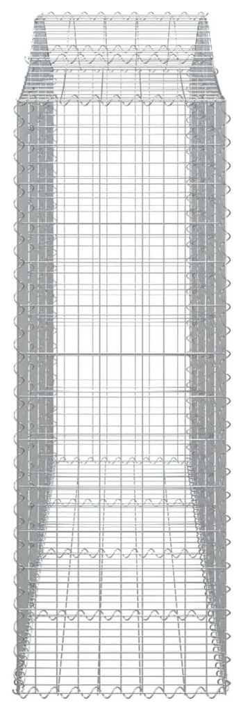 vidaXL Συρματοκιβώτια Τοξωτά 14 τεμ. 200x50x140/160 εκ. Γαλβαν. Ατσάλι