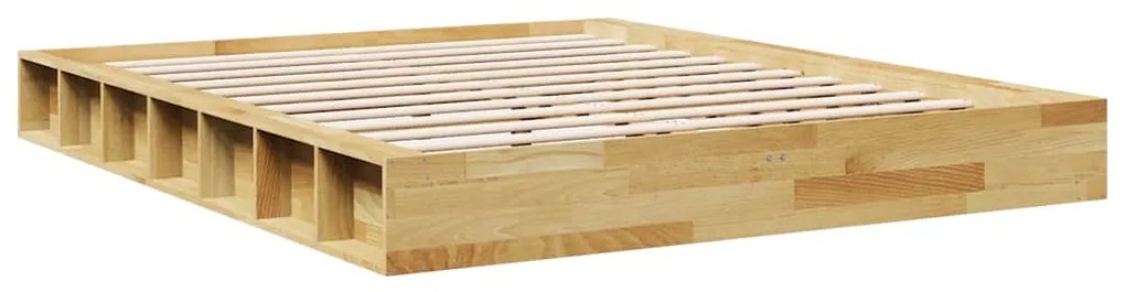 Πλαίσιο κρεβατιού χωρίς στρώμα 150x200 cm μασίφ ξύλο δρυς 3324124
