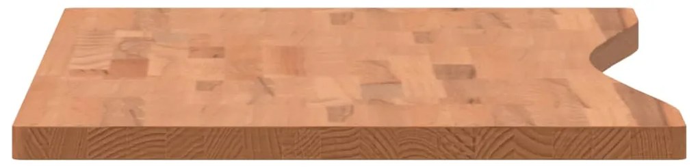 vidaXL Επιφάνεια Εργασίας 100x(45-50)x2,5 εκ. από Μασίφ Ξύλο Οξιάς