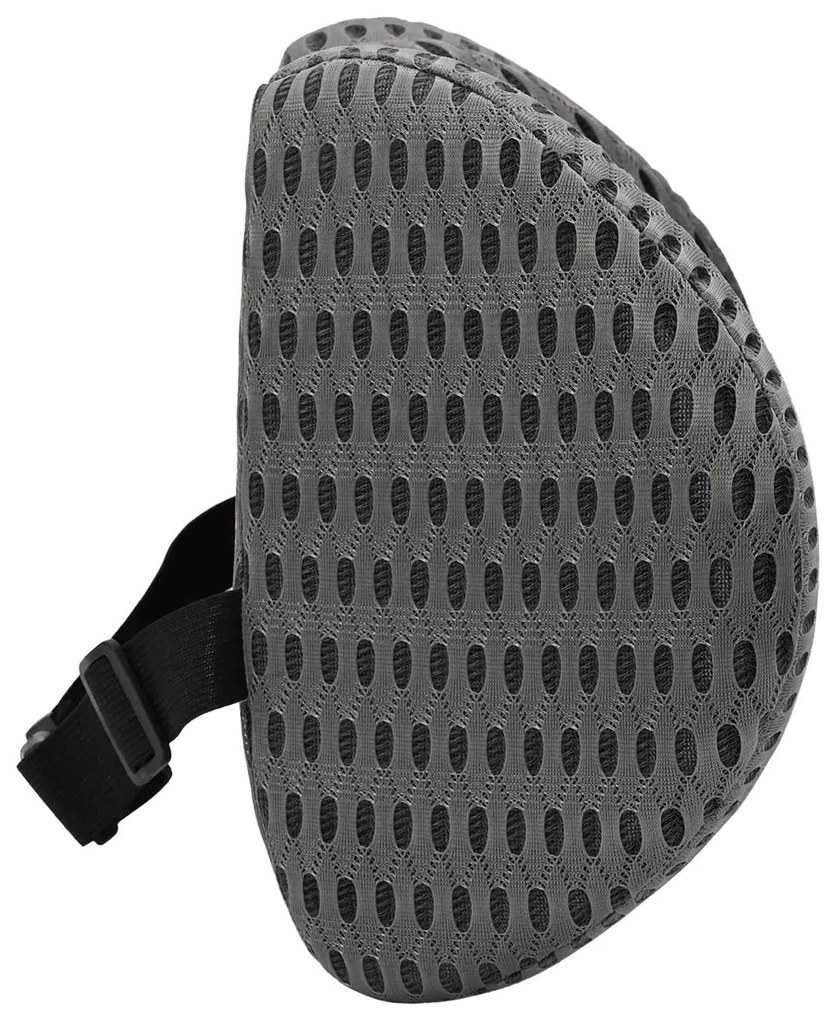 vidaXL Μαξιλάρι με μαξιλάρι Ρυθμιζόμενος Γκρι 31 x 23 x 14 εκ 4D Δίχτυ