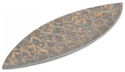 ΠΙΑΤΕΛΑ ”Leaf” ΒΕΡΑΜΑΝ-ΧΡΥΣΟ 49*16.5*4εκ 0038-121-017