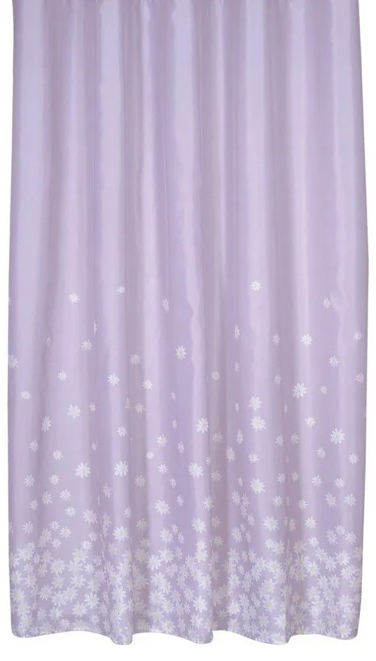 Κουρτίνα Μπάνιου Daisario Lilac Nef-Nef 180Πx180Υ 180x180cm Πολυέστερ