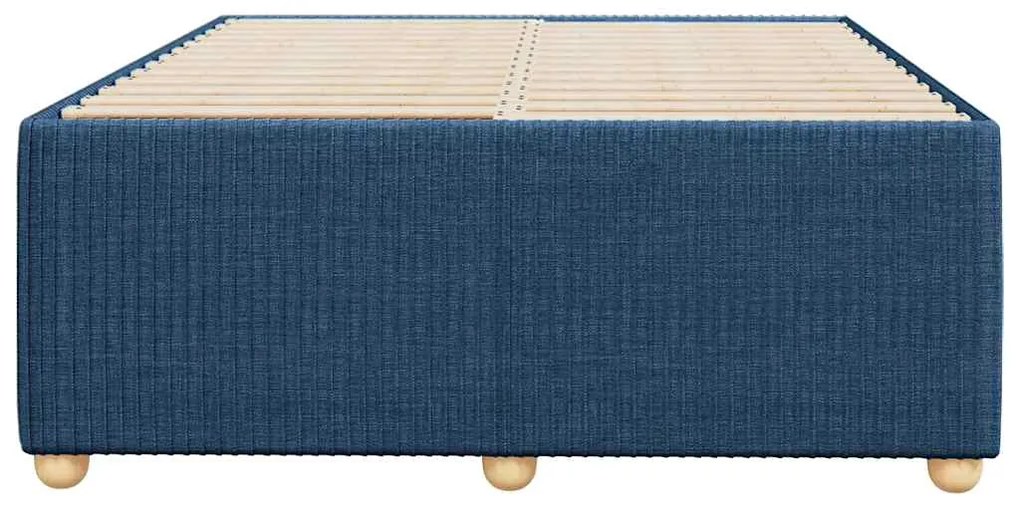vidaXL Πλαίσιο κρεβατιού χωρίς στρώμα μπλε 120x200cm ύφασμα