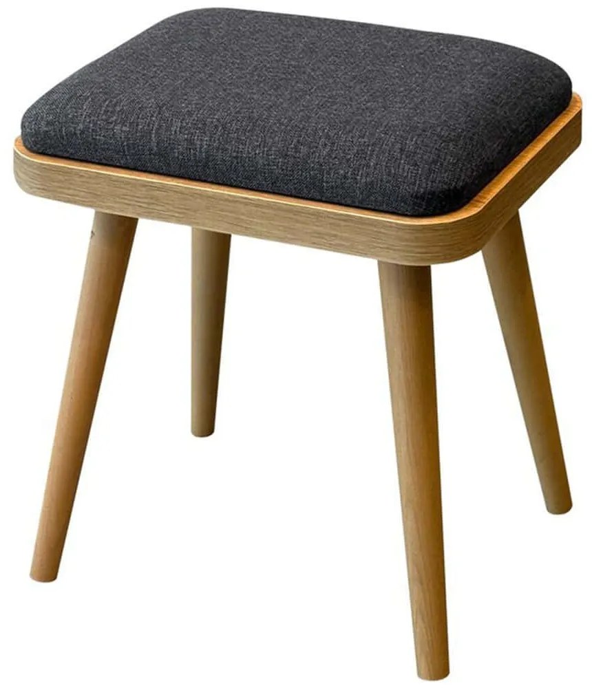 Σκαμπό Vina Mini (Σετ 2Τμχ) 869VEL1453 40x33x46cm Oak-Anthracite