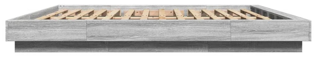 vidaXL Πλαίσιο Κρεβατιού Γκρι Sonoma 180x200 εκ. Επεξεργασμένο Ξύλο