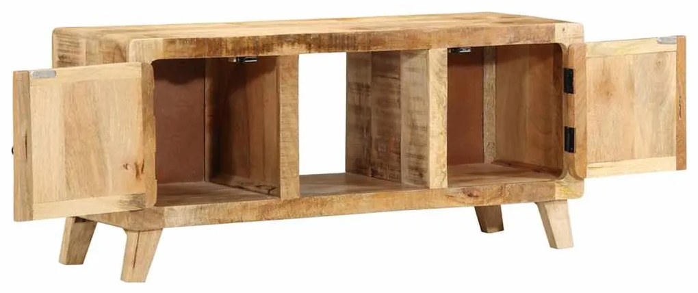 ντουλάπι τηλεόρασης vidaXL 105x46x32 cm μασίφ ξύλο ακατέργαστο μάνγκο