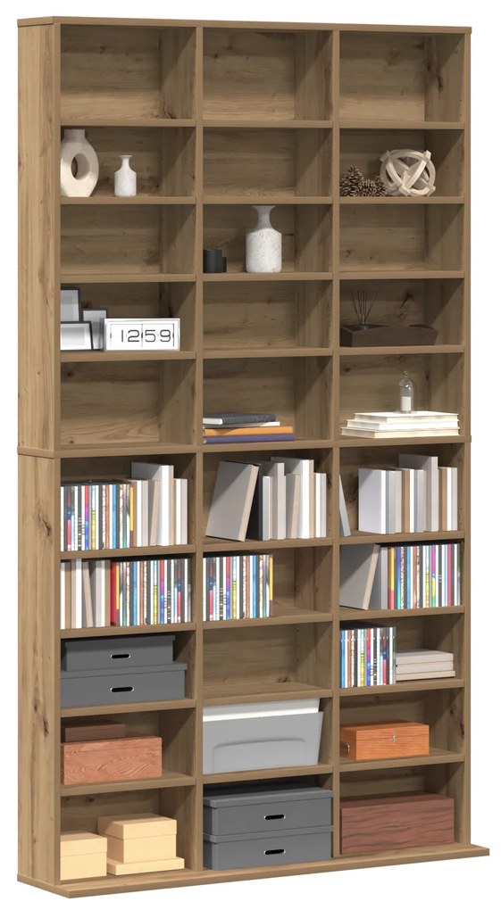 vidaXL CD Cabinet από Δρυ - 101x23x177.5 εκ Φτιαγμένο από Ξύλο