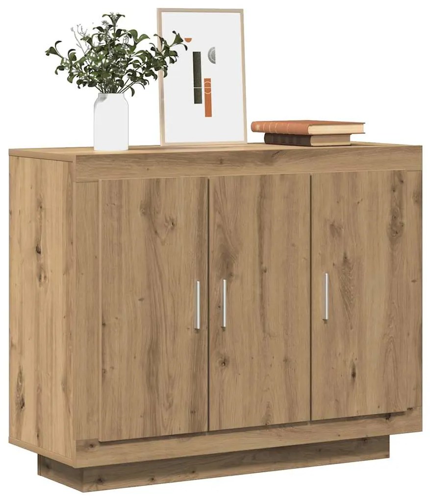 vidaXL Μπουφές Αρτισιανή Δρυς 92x35x75 εκ. από Επεξεργασμένο Ξύλο