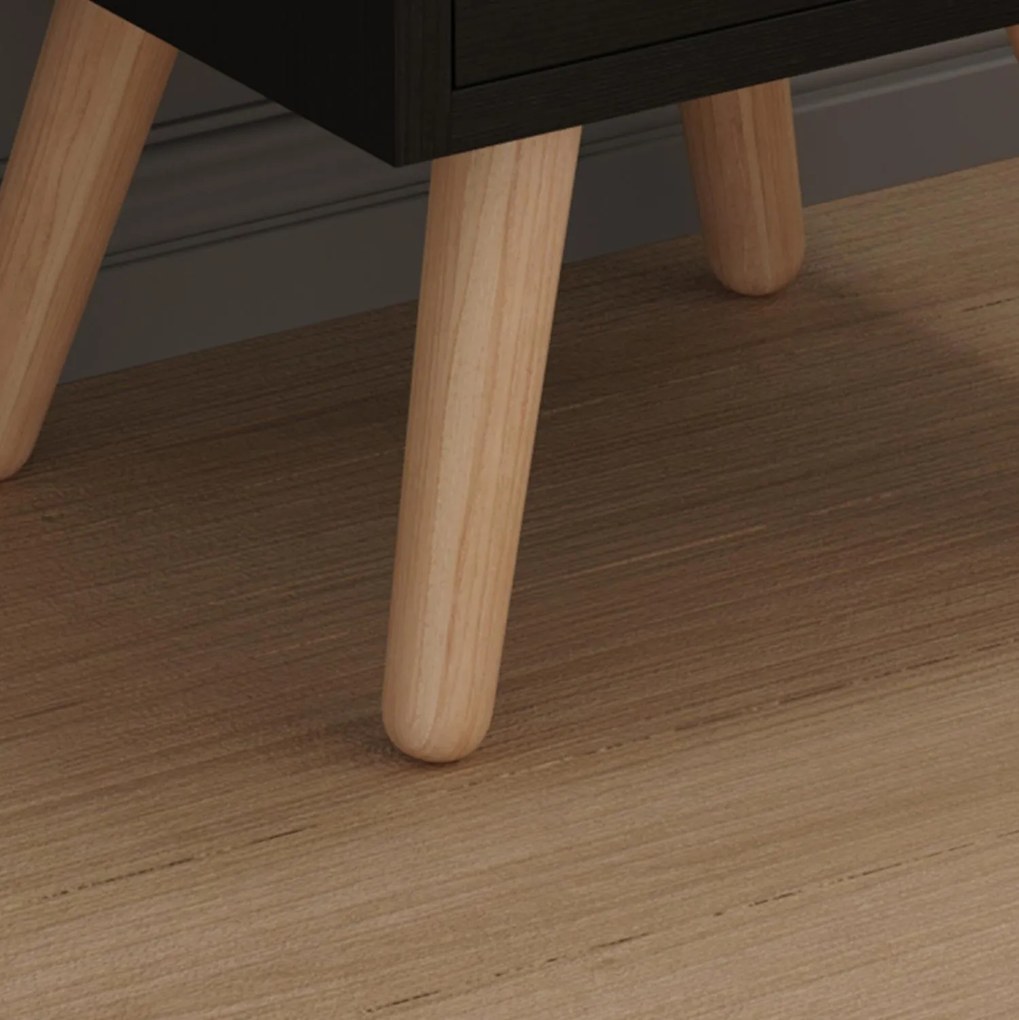 Κομοδίνο DINKL μελαμίνη - 2 συρτάρια Wenge 29,5x29,5x45Υ εκ. 29.5x29.5x45 εκ.
