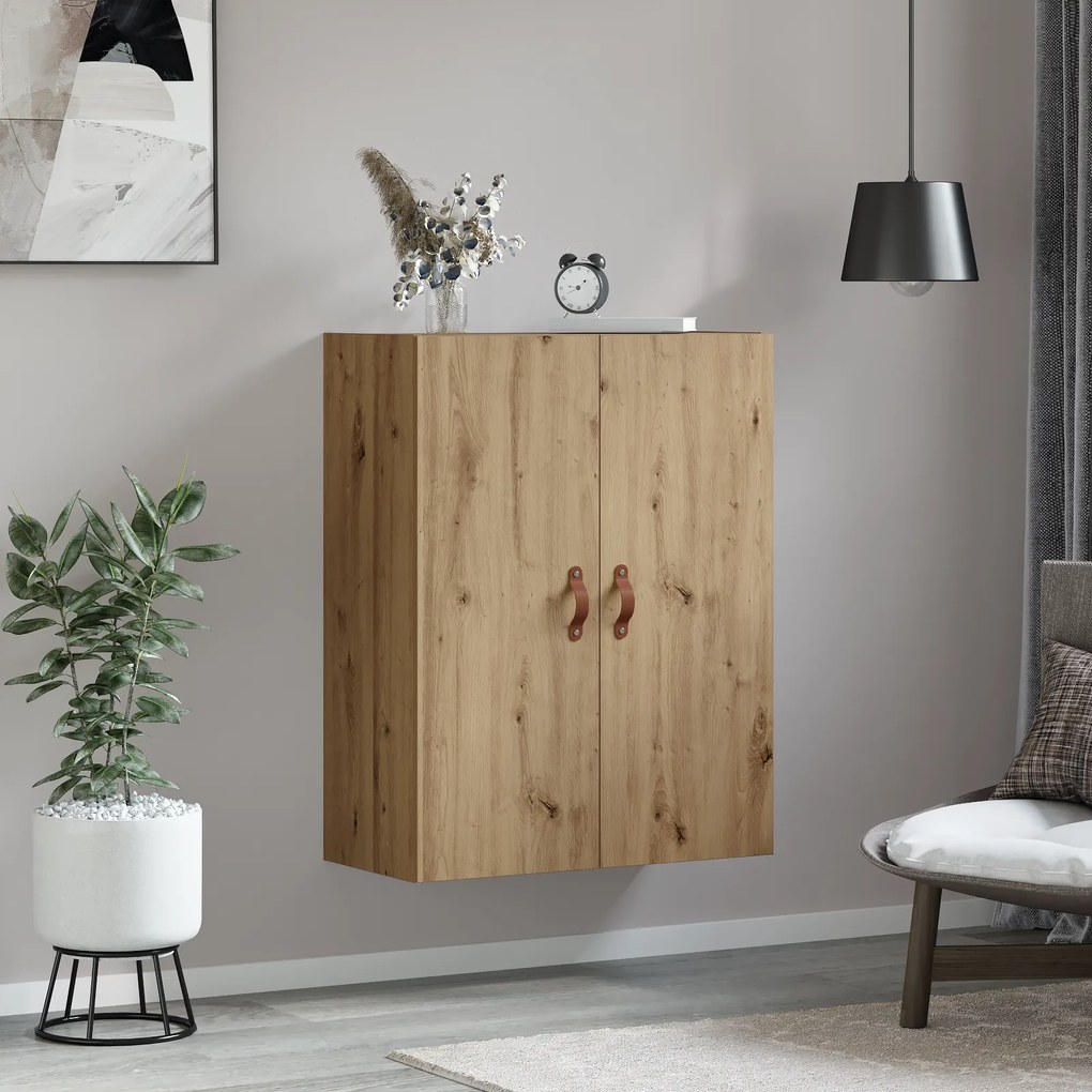 vidaXL Επιτοίχιο ντουλάπι Καφέ 69.5 x 34 x 90 εκ. Επεξεργασμένο ξύλο