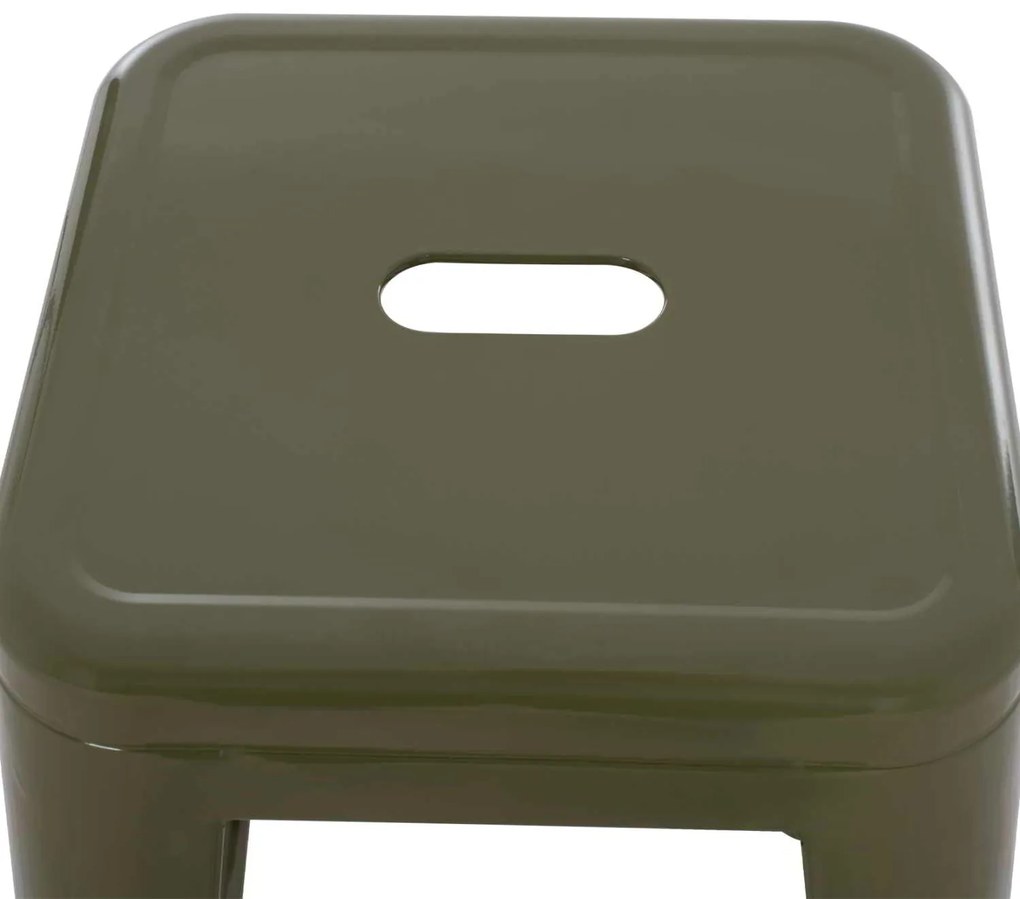 ΣΚΑΜΠΟ BAR ΜΕΤΑΛΛΙΚΟ MELITA ΣΕ DARK OLIVE GREEN HM8642.03 43x43x78 εκ.