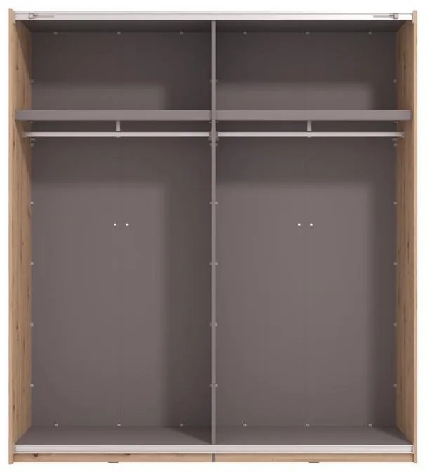 Ντουλάπα Συρόμενη VEYMONT 200 OG με Καθρέπτη Artisan Oak 195x61x218εκ. 195x61x218 εκ.