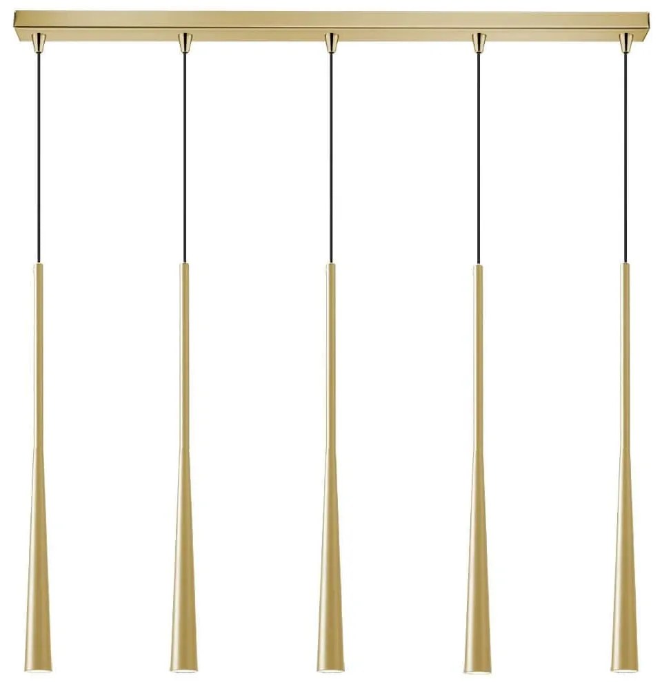 Φωτιστικό Οροφής - Ράγα 01371-12BR G9 100cm Gold Luma